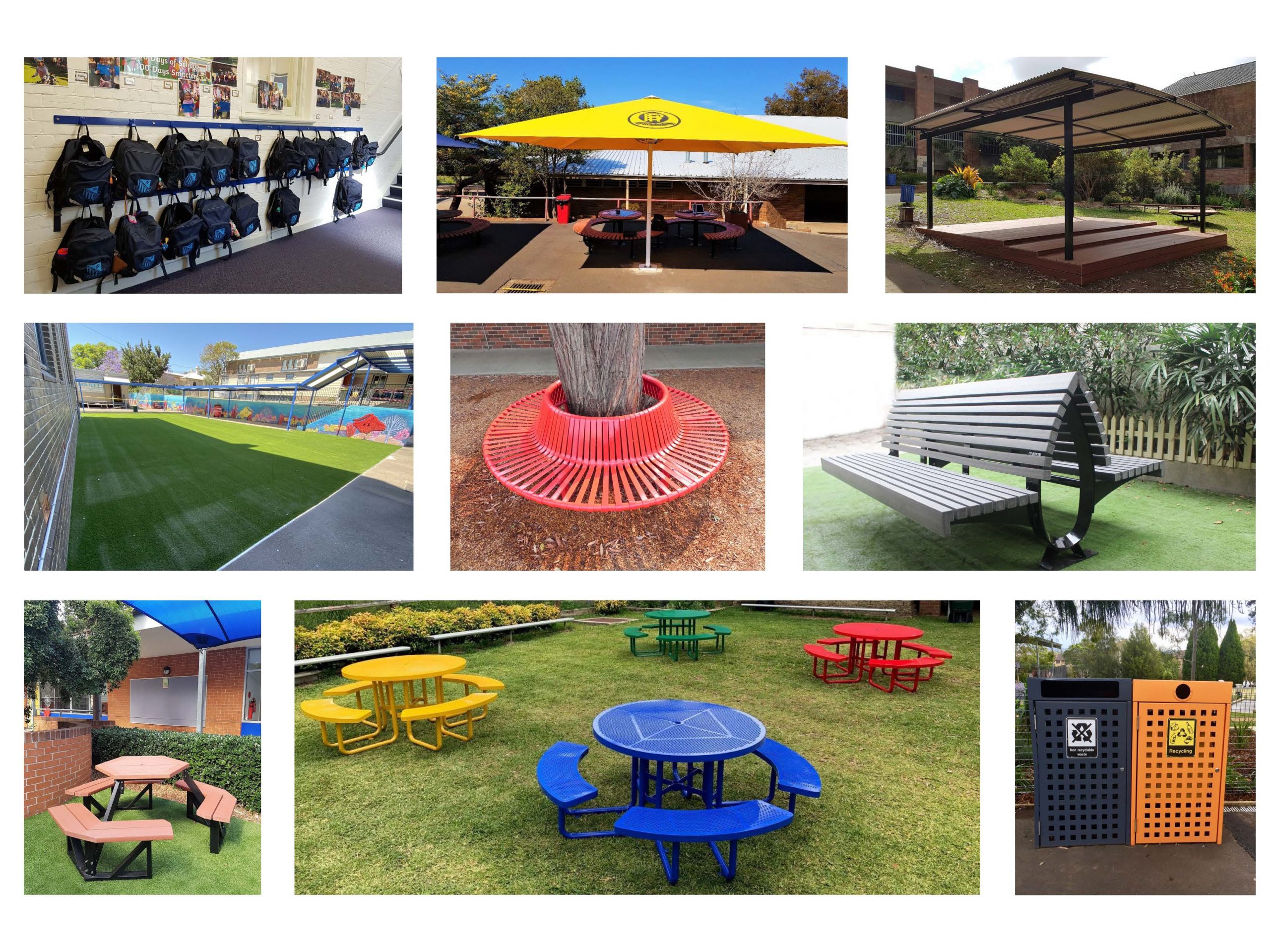 Scully Outdoor Designs Australia range of outdoor furniture for Schools.